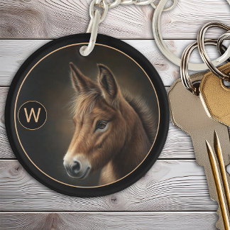 Monogram Mule Equine Porträttmall