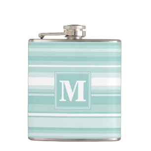 Monogram mynta grönt rand fickplunta
