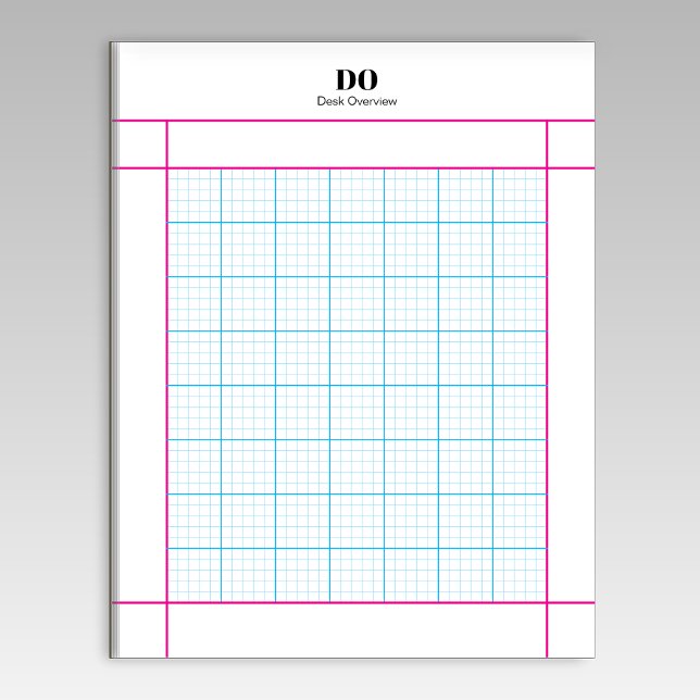 Monogram Name 5x5 Engineering Paper Notepad Anteckningsblock (Skapare uppladdad)