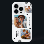 Monogram Namn 3 Photo Collage Trendig Modern<br><div class="desc">Monogram Namn 3 Photo Collage Trendig Modern Phone Case har en fotokollage av tre av dina favoritfoton med personlig namn och monogram i svart elegant. Anpassa genom att redigera texten i de angivna textrutorna. Perfekt för födelsedag, jul, Mors dag och mycket mer. PHOTO TIP: centrera dina foton innan du laddar...</div>