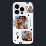 Monogram Namn 3 Photo Collage Trendig Modern<br><div class="desc">Monogram Namn 3 Photo Collage Trendig Modern Phone Case har en fotokollage av tre av dina favoritfoton med personlig namn och monogram i svart elegant. Anpassa genom att redigera texten i de angivna textrutorna. Perfekt för födelsedag, jul, Mors dag och mycket mer. PHOTO TIP: centrera dina foton innan du laddar...</div>