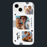 Monogram Namn 3 Photo Collage Trendig Modern<br><div class="desc">Monogram Namn 3 Photo Collage Trendig Modern Phone Case har en fotokollage av tre av dina favoritfoton med personlig namn och monogram i svart elegant. Anpassa genom att redigera texten i de angivna textrutorna. Perfekt för födelsedag, jul, Mors dag och mycket mer. PHOTO TIP: centrera dina foton innan du laddar...</div>