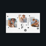 Monogram Namn 3 Photo Collage Trendig Modern Bricka<br><div class="desc">Monogram Namn 3 Photo Collage Trendig Modern Acrylic Tray Vanity Tray har en fotokollage av tre av dina favoritfoton med personlig namn och monogram i elegantens svarta skript. Anpassa genom att redigera texten i de angivna textrutorna. Perfekt för födelsedag, jul, Mors dag, Fars dag, bästa vänner och mycket annat. PHOTO...</div>