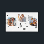 Monogram Namn 3 Photo Collage Trendig Modern Bricka<br><div class="desc">Monogram Namn 3 Photo Collage Trendig Modern Acrylic Tray Vanity Tray har en fotokollage av tre av dina favoritfoton med personlig namn och monogram i elegantens svarta skript. Anpassa genom att redigera texten i de angivna textrutorna. Perfekt för födelsedag, jul, Mors dag, Fars dag, bästa vänner och mycket annat. PHOTO...</div>