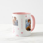 Monogram Namn 3 Photo Collage Trendig Modern kaffe Mugg<br><div class="desc">Monogram Namn 3 Photo Collage Trendig Modern Coffee Mugg har en fotokollage av tre av dina favoritfoton med personlig namn och monogram i elegantens rosa-skript. Anpassa genom att redigera texten i textrutorna. Perfekt för födelsedag, jul, Mors dag, syster, bästa vänner och mycket annat. PHOTO TIP: centrera dina foton innan du...</div>
