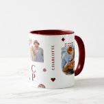 Monogram Namn 3 Photo Collage Trendig Modern Mugg<br><div class="desc">Monogram Namn 3 Photo Collage Trendig Modern Coffee Mugg har en fotokollage av tre av dina favoritfoton med personlig namn och ett monogram i elegantens burgundskript. Anpassa genom att redigera texten i de angivna textrutorna. Perfekt för födelsedag, jul, Mors dag, Fars dag, bästa vänner och mycket annat. PHOTO TIP: centrera...</div>