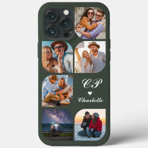 Monogram Namn 6 fotomodern Trendig Enkel