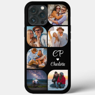 Monogram Namn 6 fotomodern Trendig Enkel