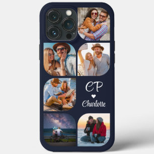 Monogram Namn 6 fotomodern Trendig Enkel