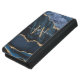 Monogram Namn Agate Navy Blue Guld Gemstone Marble Plånboksfodral För Samsung Galaxy S5 (Topp)