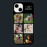 Monogram Namn Black White 6 Photo Collage<br><div class="desc">Monogrammed Black and White Personlig Photo Collage iphone case - Lägg till dina egna foton i bild-mallarna och fullt till snyggtens textmallar för att skapa ditt eget minnesvärda Mobila omslag. Gör en söt och tankfull present till mamma, hustru, flickvän osv. genom att lägga till favoritfoton från familjen och hennes namn/monogram....</div>