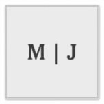 Monogram Namn Black White Minimalist 2024 Bröllop Klistermärken<br><div class="desc">Utskrivet med initialer i monogram (som du kan redigera,  ändra och anpassa) i fet stil. Utformning som är tillgänglig i alla storlekar,  välj bara den höger som du behöver som storlek.</div>