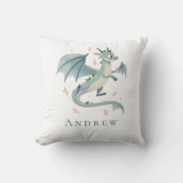 Monogram Namn Dragon Boys Bedroom Nursery Kudde