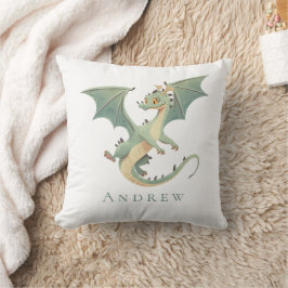 Monogram Namn Dragon Boys Bedroom Nursery Kudde