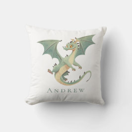 Monogram Namn Dragon Boys Bedroom Nursery Kudde