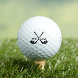 Monogram Namn Golfboll Välj din färg