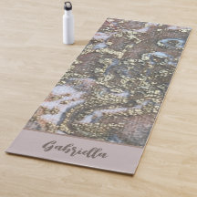 Monogram namn guld  rosa än blommigtens abstrakt