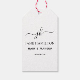 Monogram Namn Initialer Anpassningsbar Logotyp Presentetikett