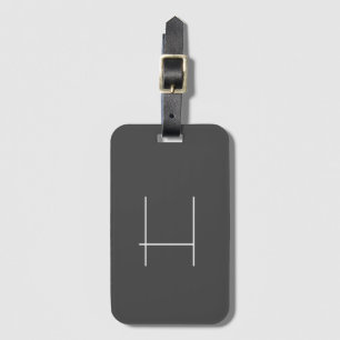 Monogram, Namn, initialt, modernt, minimalistiskt Bagagebricka