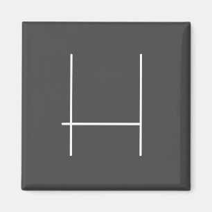 Monogram, Namn, initialt, modernt, minimalistiskt Magnet
