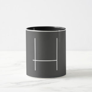 Monogram, Namn, initialt, modernt, minimalistiskt  Mugg