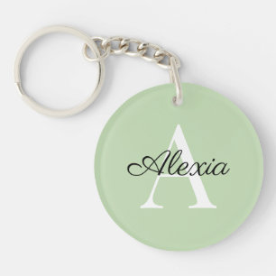 Monogram Namn Inledande Bridesmaid Acrylic Keychai