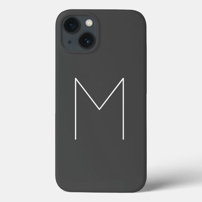 Monogram, Namn, inledande, modernt, minimalistiskt (Baksida)