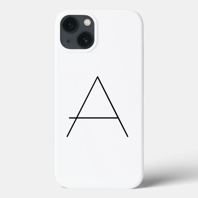 Monogram, Namn, inledande, modernt, minimalistiskt (Baksida)
