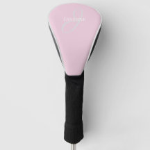 Monogram Namn Ljus Rosa Vitt Elegant Tjejig