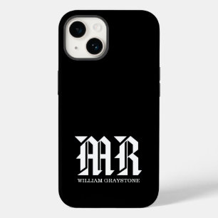 Monogram Namn MR. Black and White