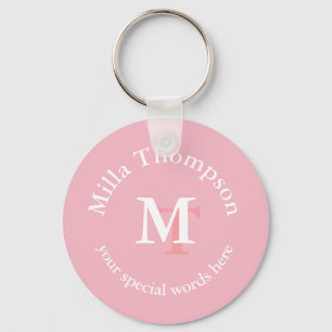 Monogram. namn och initialer ... anpassningsbarnas nyckelring