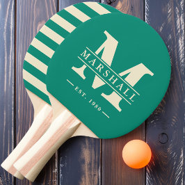 Monogram & Namn-overlay Polo Aqua Beach Breeze Pingisracket