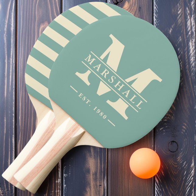 Monogram & Namn-overlay Polo Aqua Reef Pingisracket (Skapare uppladdad)