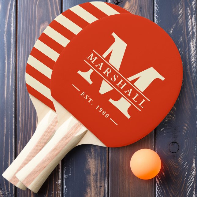 Monogram & Namn-overlay Polo Blood Orange Pingisracket (Skapare uppladdad)