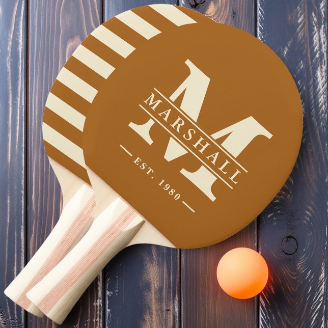 Monogram & Namn-overlay Polo Burnt Sand Pingisracket (Skapare uppladdad)
