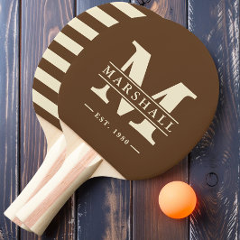 Monogram & Namn-overlay Polo Deep Forest Brun Pingisracket