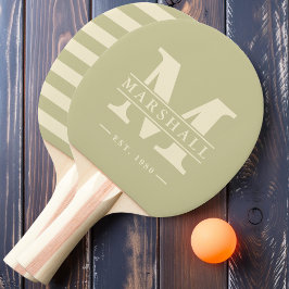 Monogram & Namn-overlay Polo Dust Sage Pingisracket