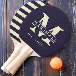 Monogram & Namn-overlay Polo Midnight Ocean Pingisracket