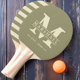Monogram & Namn Overlay Polo Sage Meadow Pingisracket