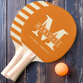 Monogram & Namn-overlay Polo Warm Citrus Pingisracket