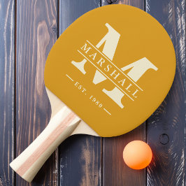 Monogram & Namn Overlays Bränd Smörkupa Pingisracket