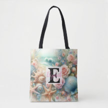 Monogram namn på vattenfärgen Blommor (havsceller)