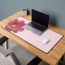 Monogram Namn Pastell Rosa Röd Vildblomma Blommig