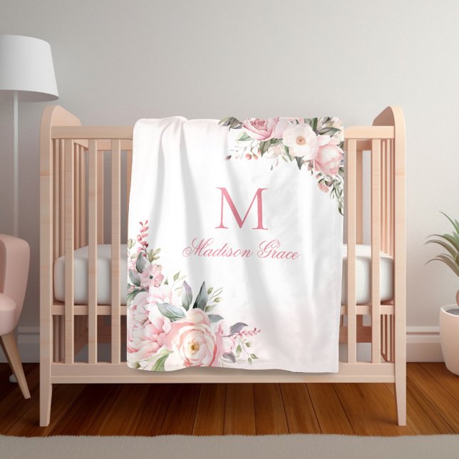 Monogram Namn Personlig Anpassad Fleecefilt (Skapare uppladdad)
