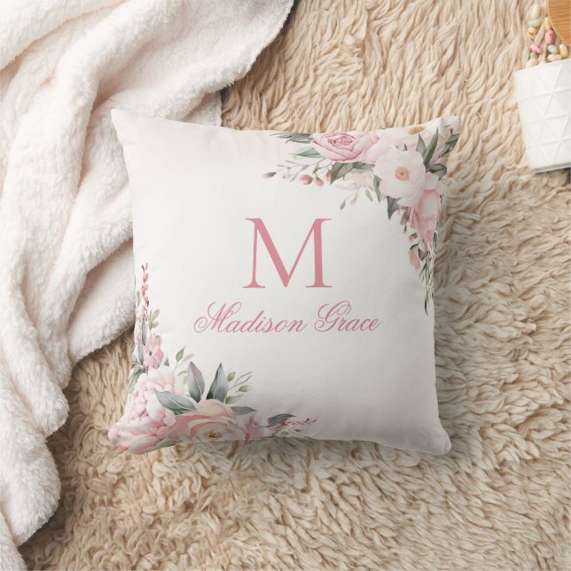 Monogram Namn Personlig Anpassad Kudde (Filt)
