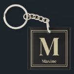 Monogram Namn - Personlig-nyckelkedjor<br><div class="desc">Skapa en Monogram Namn-nyckelkedja. Nyckelkedjesyftar för perfektens Personlig för födelsedagar,  helgdagar eller hemlägenhetens nyckelkedja.</div>