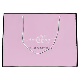 Monogram Namn Rosa Vit Möhippa Söt16:e Bröllop