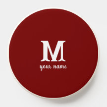 Monogram Namn Simple Red