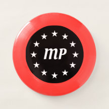 Monogram Namn White Stars Personlig