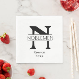 Monogram Napkin Family Reunion Party Supplies Pappersservett